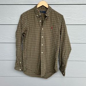 Mens Ralph Lauren Plaid Button Down
